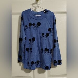 Blue Kids Graphic Long-Sleeve Top